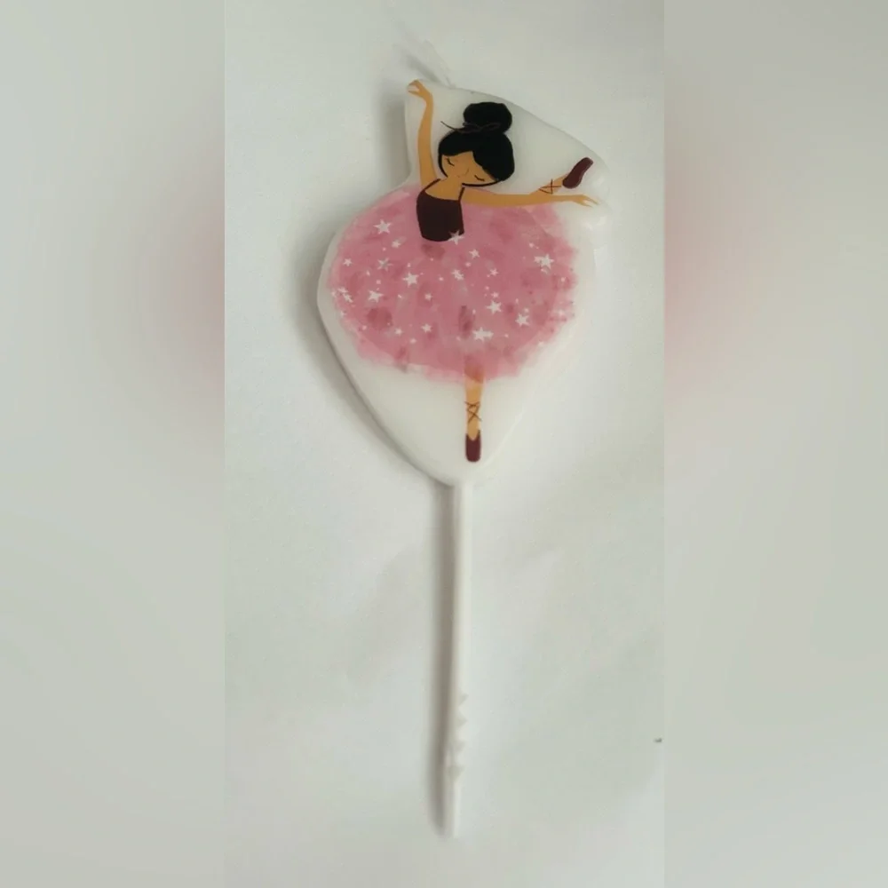New 5 Ballerina Birthday Candles 4 7/8